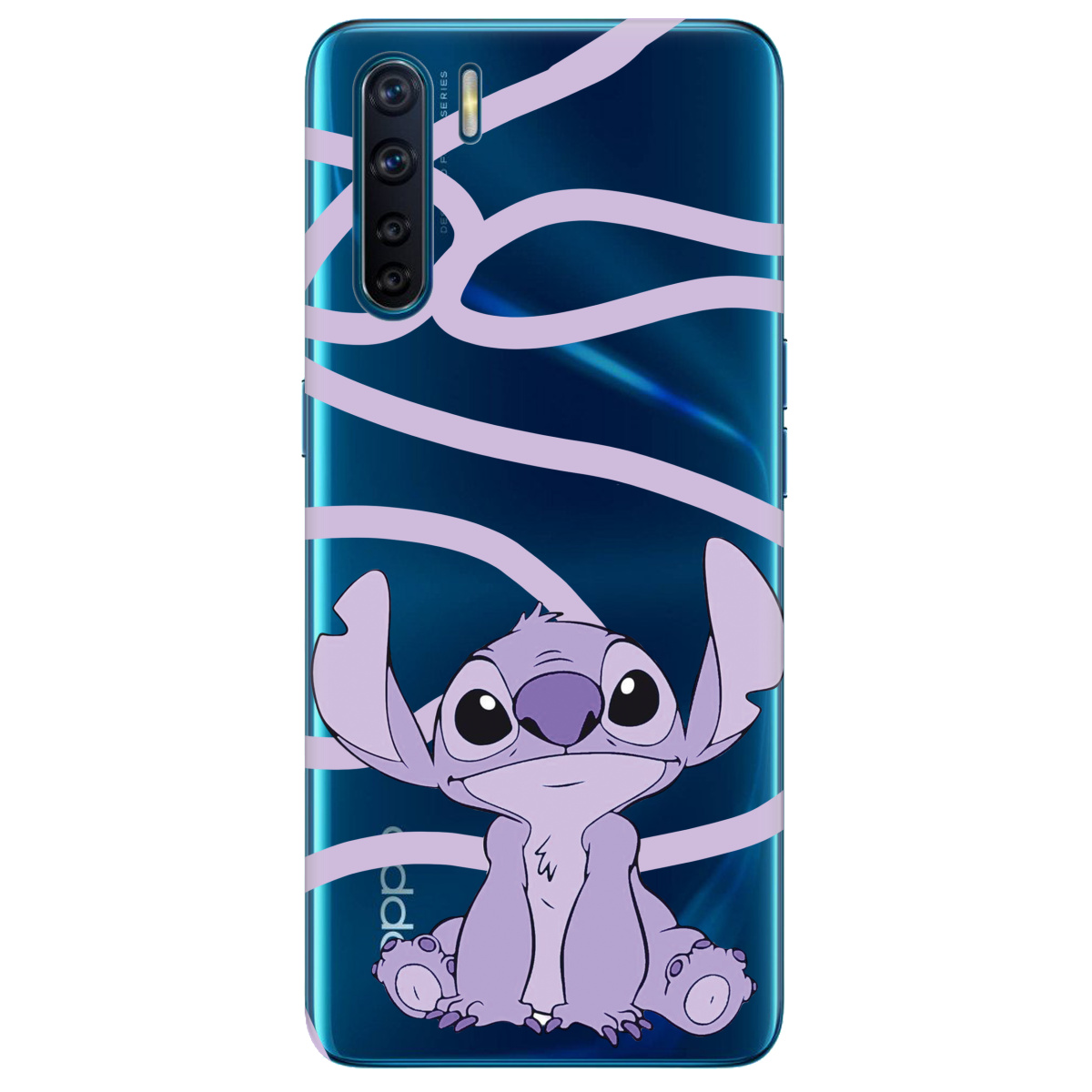 Чехол для Oppo Reno 3 Веселый Стич - фото 1 - Чехлы для телефонов