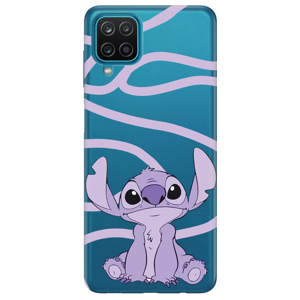 Чехол для Samsung Galaxy A12 4G Веселый Стич - фото 1 Чехол для Samsung Galaxy A12 4G Веселый Стич - фото 1 - Чехлы для телефонов