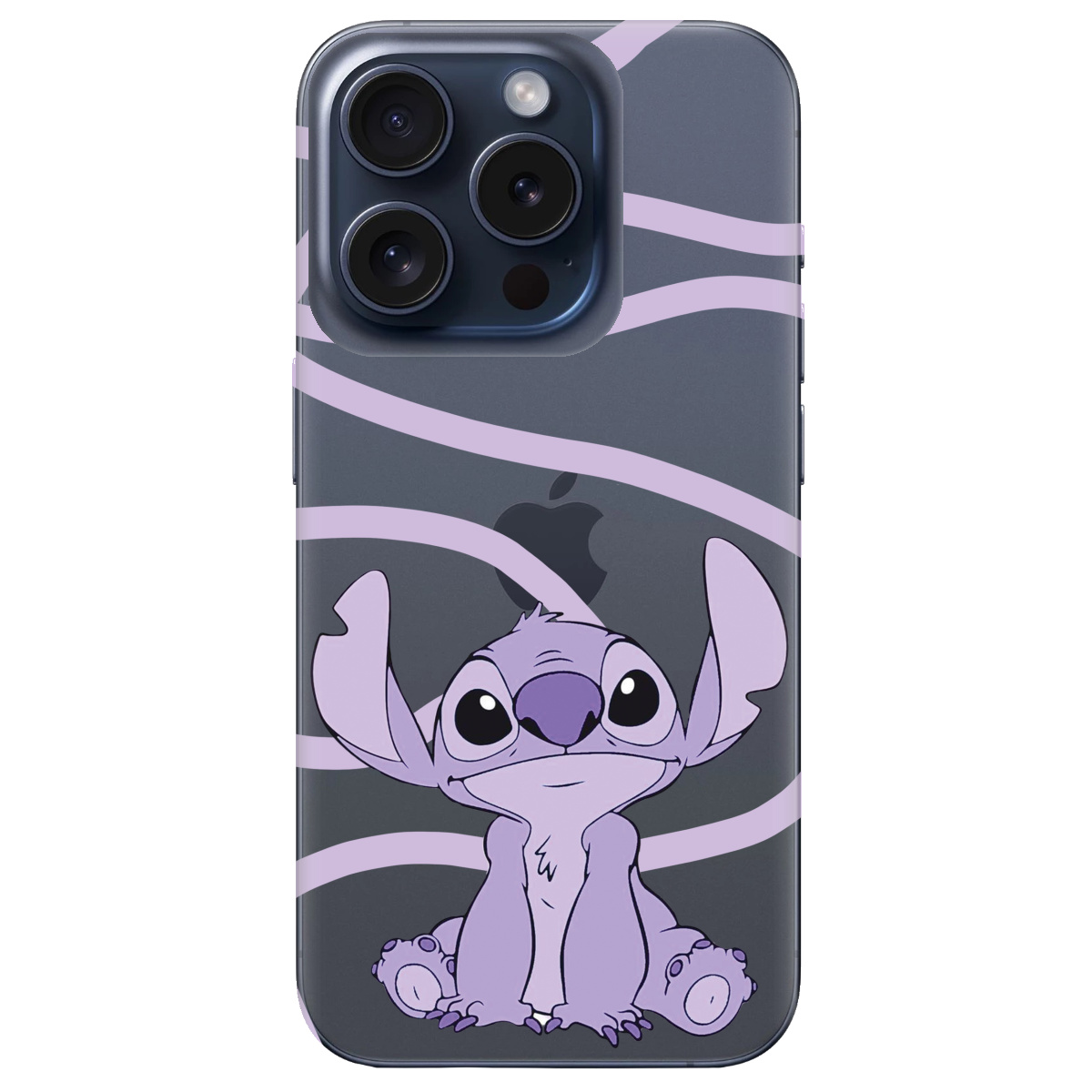 Чехол для Apple iPhone 15 Pro Max Веселый Стич - фото 1 - Чехлы для телефонов