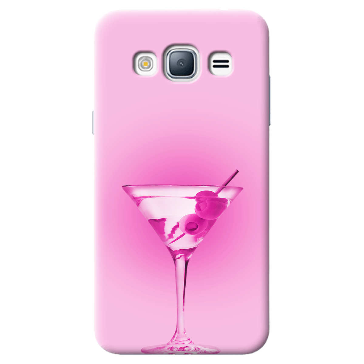 Чохол для Samsung Galaxy J3 2016 Рожеве мартіні - фото 1 - Чохли для телефонів