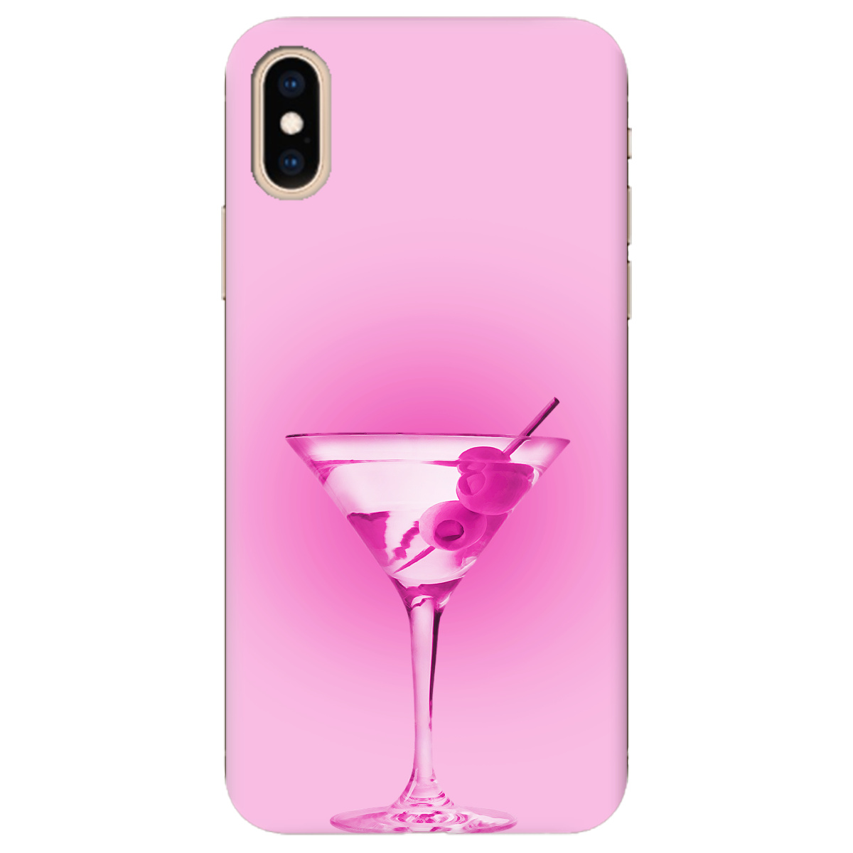 Чохол для Apple iPhone XS Рожеве мартіні - фото 1 - Чохли для телефонів