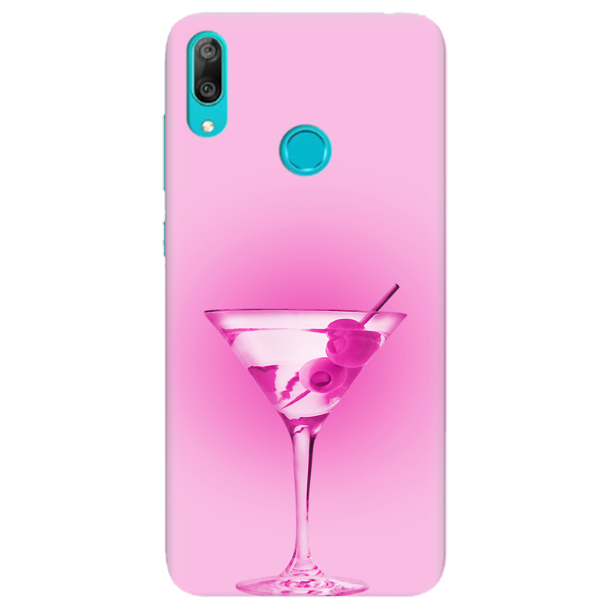 Чохол для Huawei Y7 2019 Рожеве мартіні - фото 1 Чохол для Huawei Y7 2019 Рожеве мартіні - фото 1 - Чохли для телефонів
