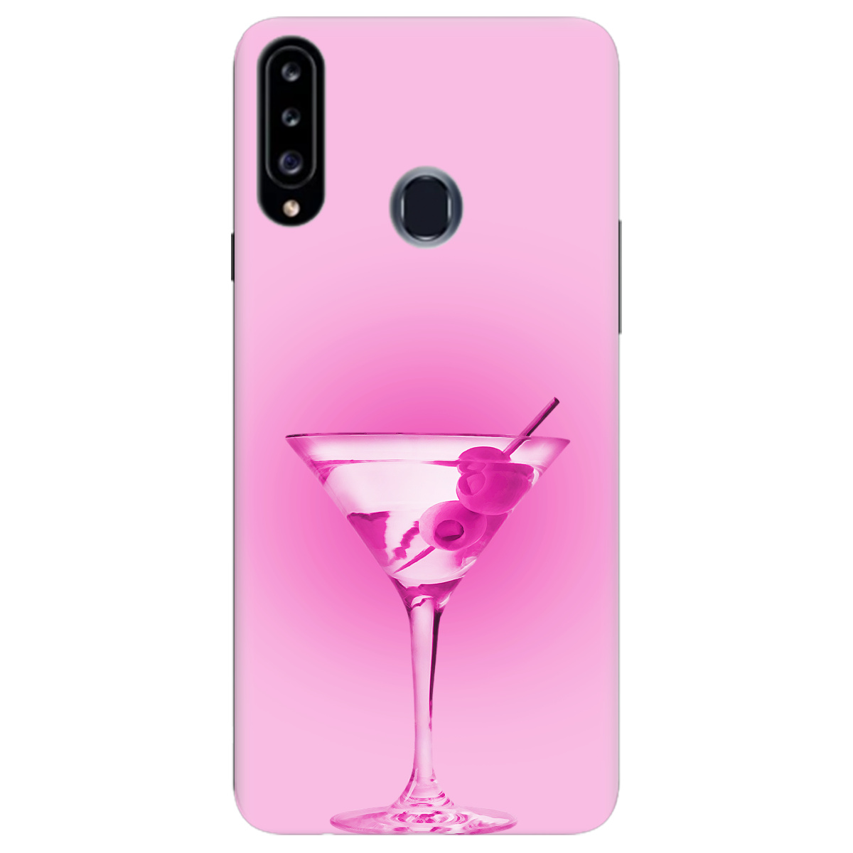 Чохол для Samsung Galaxy A20s Рожеве мартіні - фото 1 - Чохли для телефонів