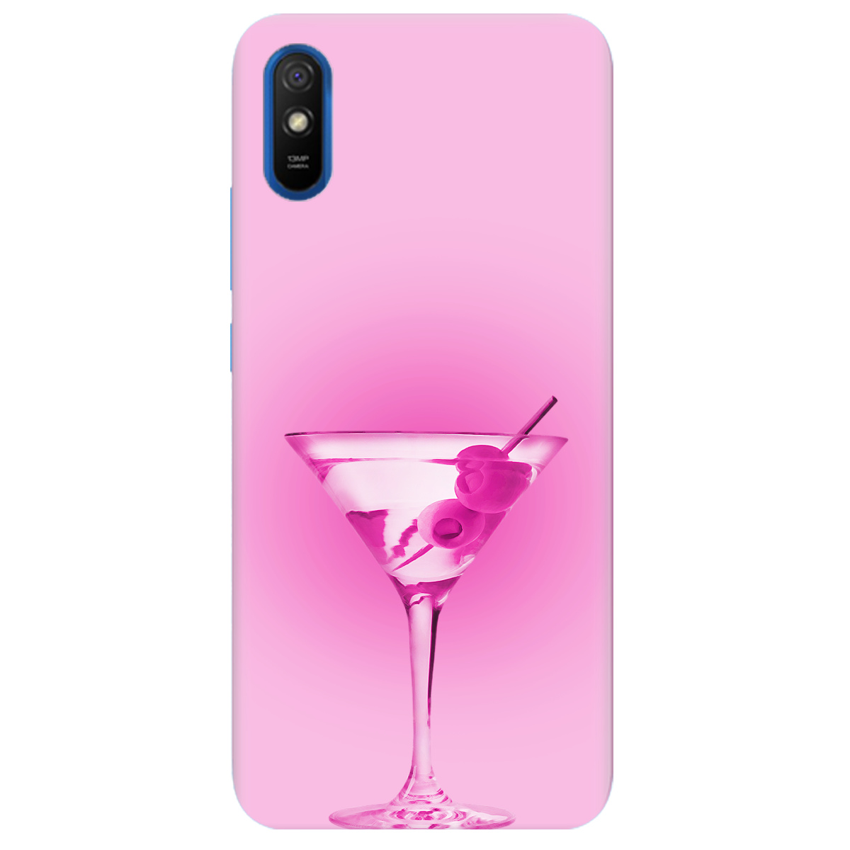 Чохол для Xiaomi Redmi 9A Рожеве мартіні - фото 1 Чохол для Xiaomi Redmi 9A Рожеве мартіні - фото 1 - Чохли для телефонів