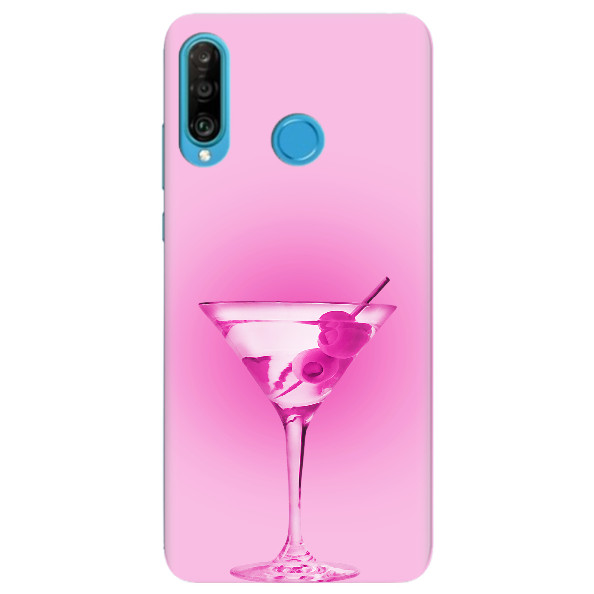 Чохол для Huawei P30 Lite Рожеве мартіні - фото 1 - Чохли для телефонів