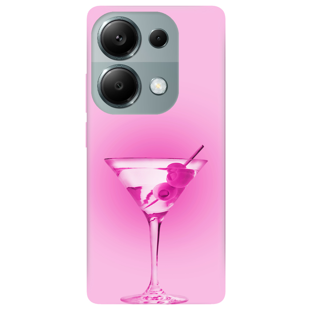 Чехол для Xiaomi Redmi Note 13 Pro 4G Розовое мартини - фото 1 - Чехлы для телефонов