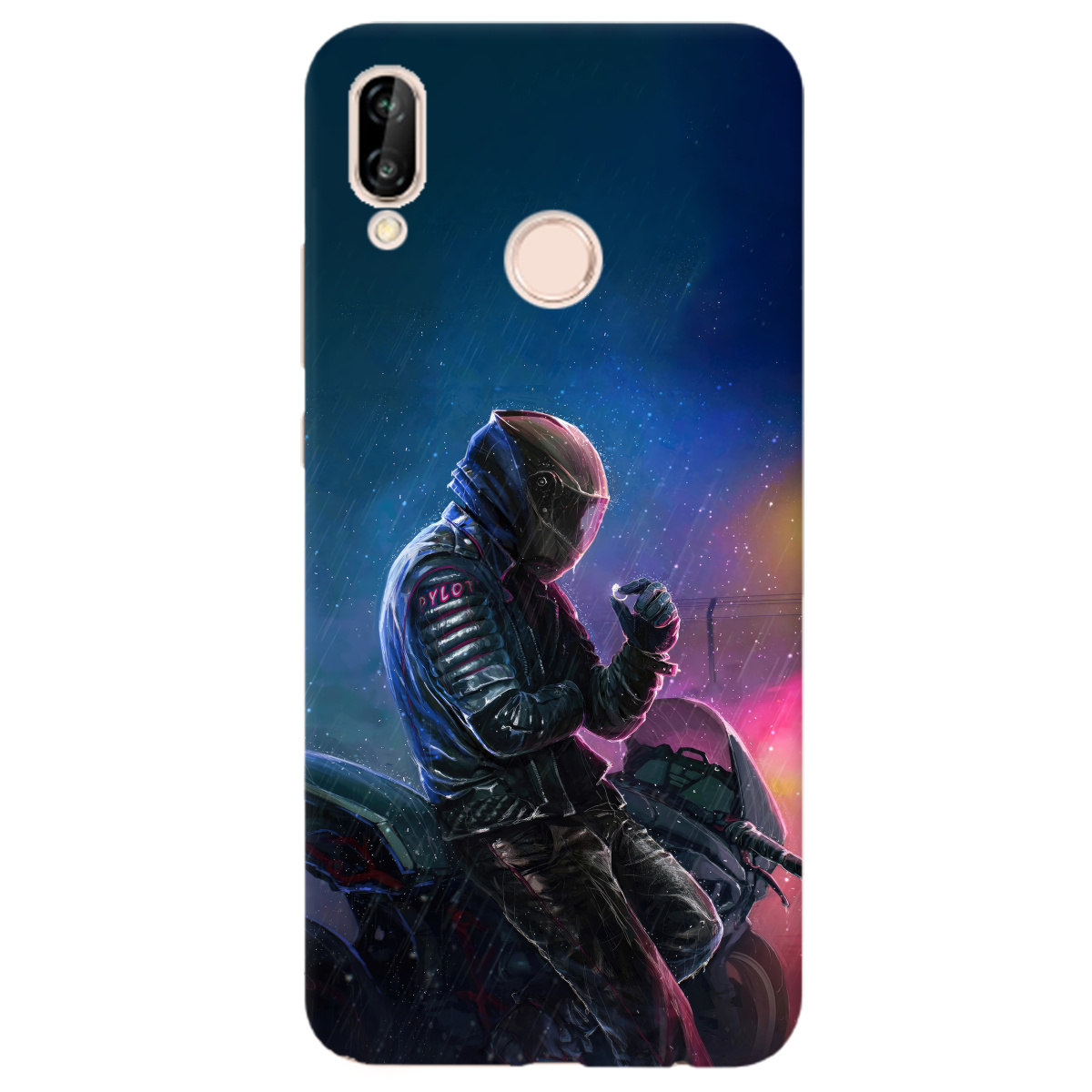 Чохол для Huawei P20 Lite Душа байкера - фото 1 - Чохли для телефонів