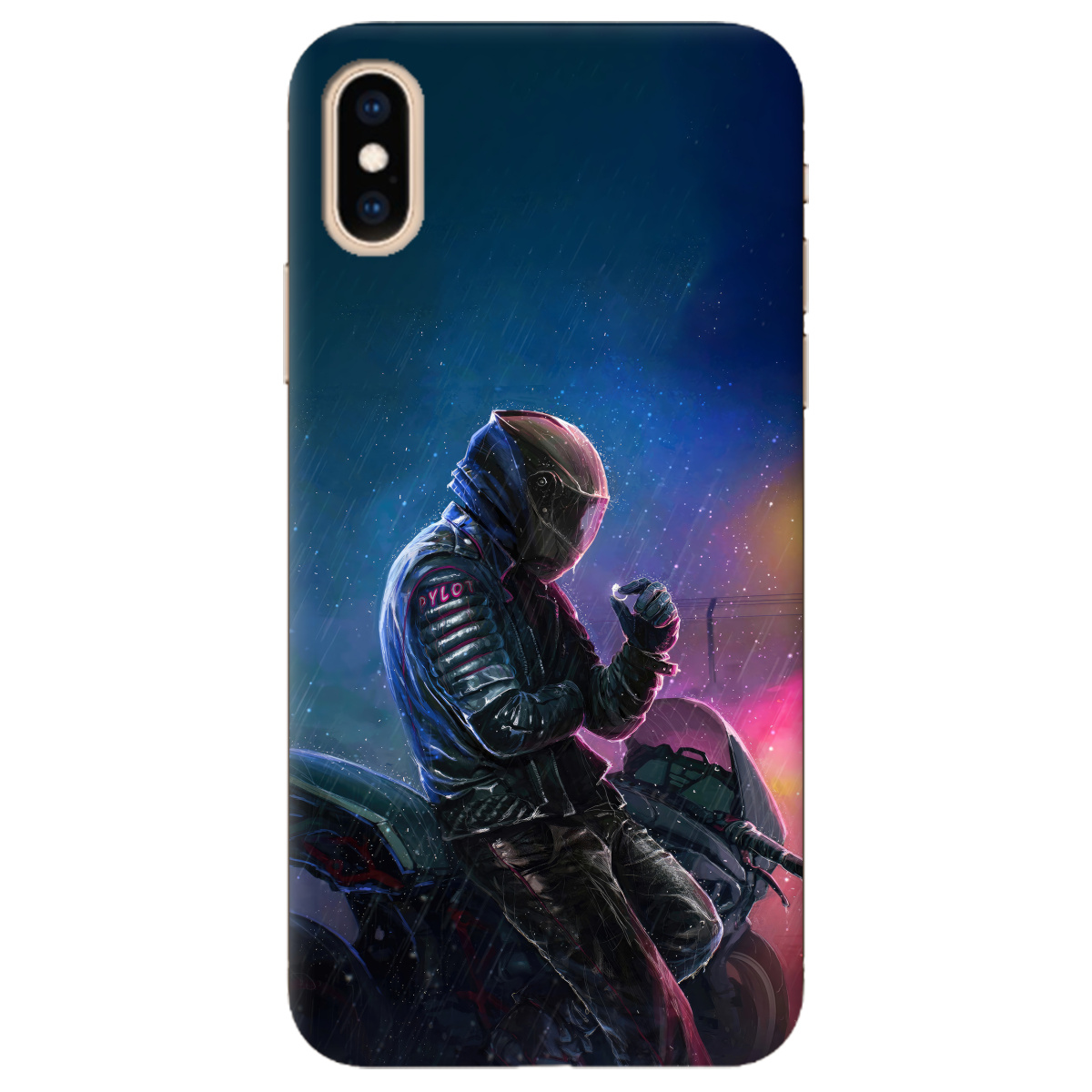 Чохол для Apple iPhone XS Душа байкера - фото 1 - Чохли для телефонів