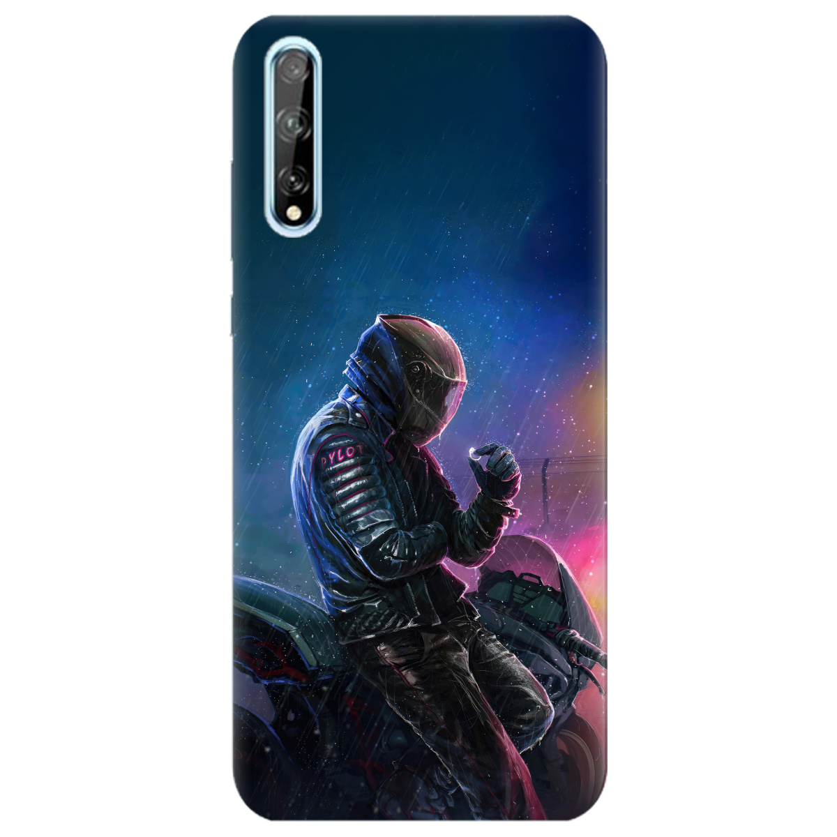 Чохол для Huawei P Smart S Душа байкера - фото 1 Чохол для Huawei P Smart S Душа байкера - фото 1 - Чохли для телефонів