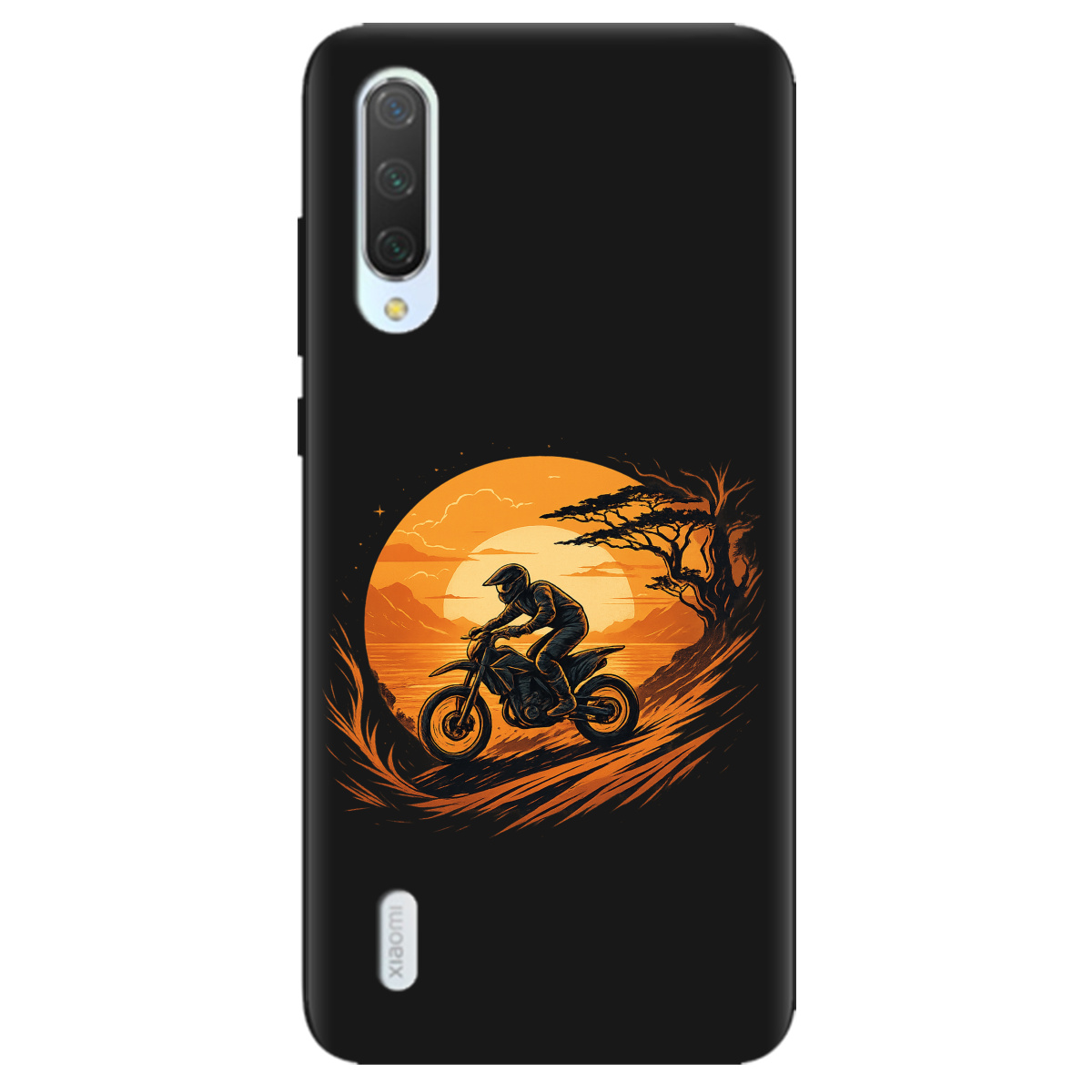 Чохол для Xiaomi Mi 9 Lite чорний матовий soft touch БайкШлях - фото 1 Чохол для Xiaomi Mi 9 Lite чорний матовий soft touch БайкШлях - фото 1 - Чохли для телефонів
