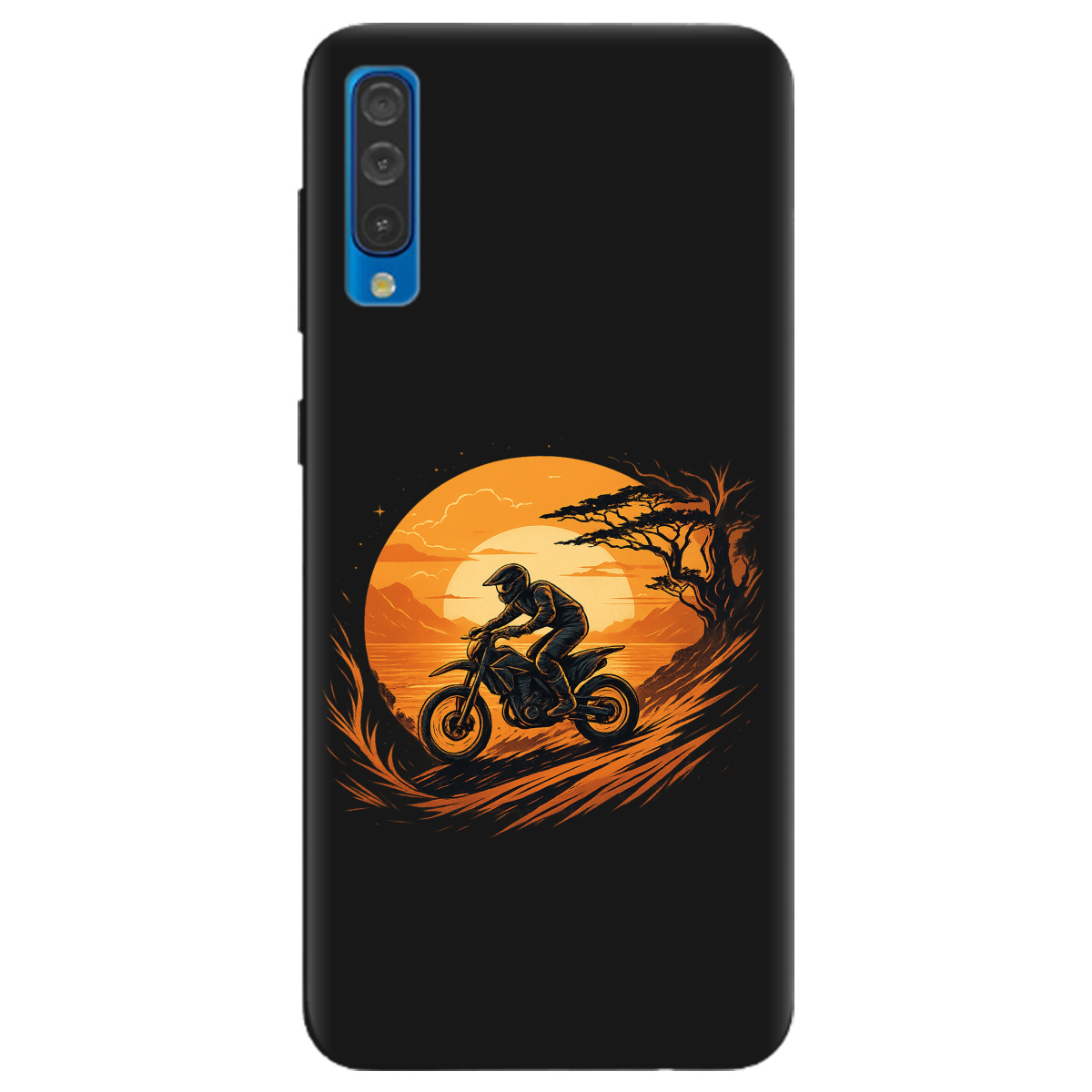 Чехол для Samsung Galaxy A30s черный матовый soft touch БайкПуть - фото 1 Чехол для Samsung Galaxy A30s черный матовый soft touch БайкПуть - фото 1 - Чехлы для телефонов