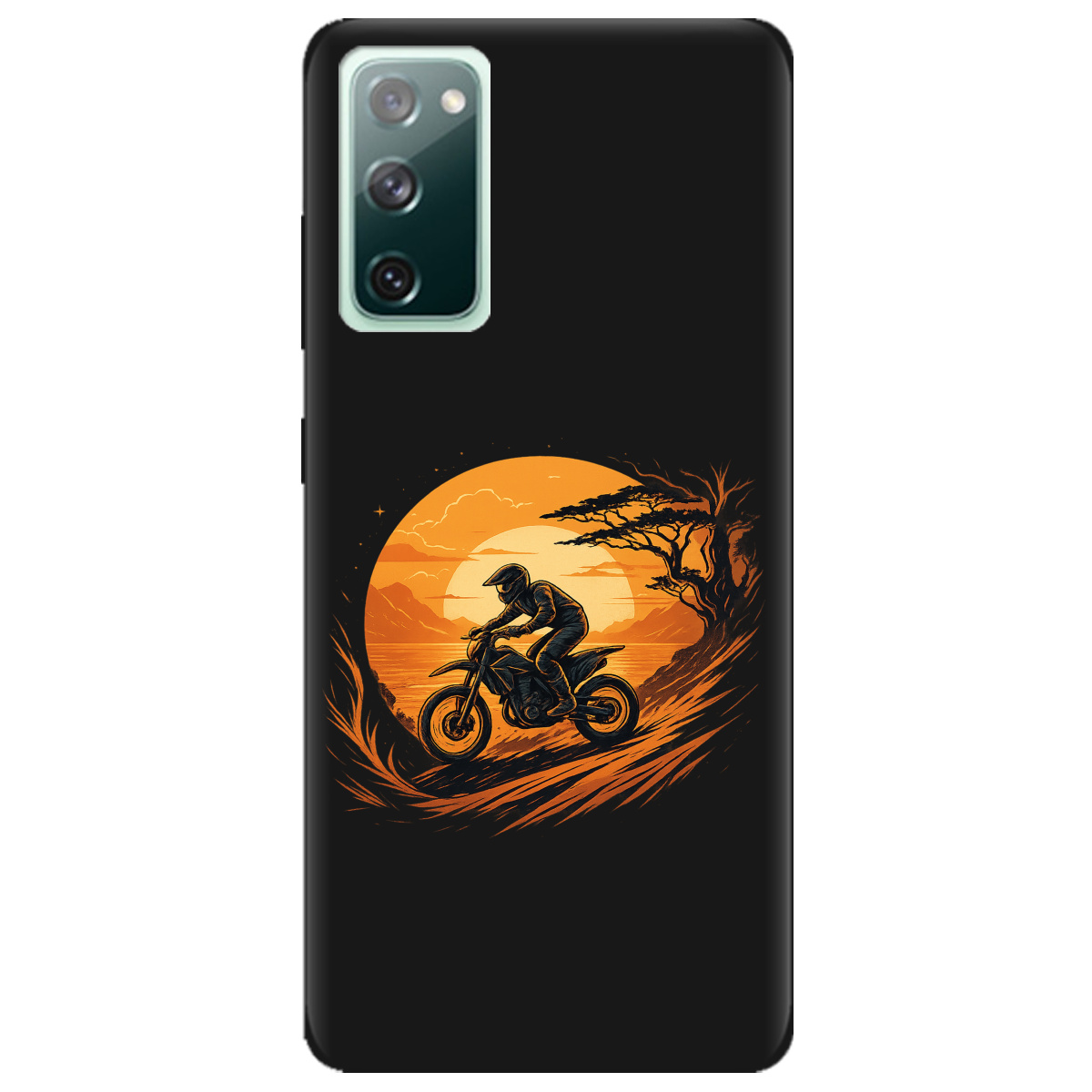 Чехол для Samsung Galaxy S20 FE черный матовый soft touch БайкПуть - фото 1 Чехол для Samsung Galaxy S20 FE черный матовый soft touch БайкПуть - фото 1 - Чехлы для телефонов
