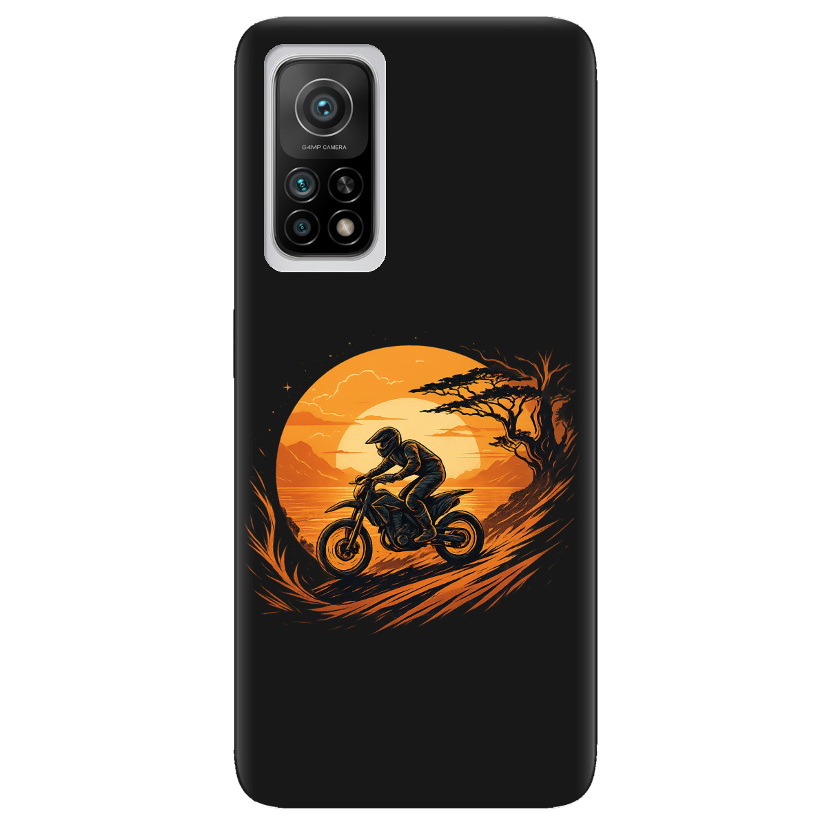 Чохол для Xiaomi Mi 10T/Mi 10T Pro чорний матовий soft touch БайкШлях - фото 1 - Чохли для телефонів