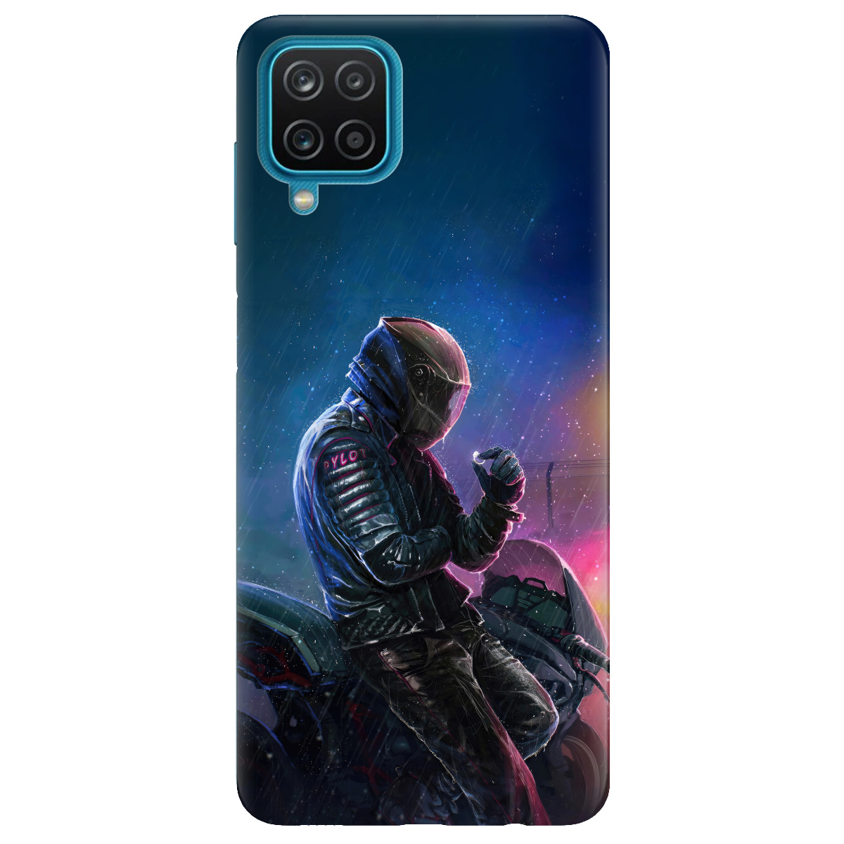 Чохол для Samsung Galaxy A12 4G Душа байкера - фото 1 - Чохли для телефонів