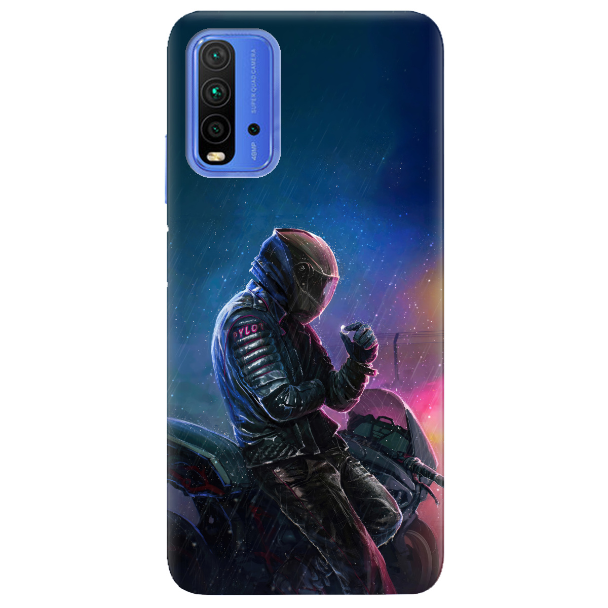 Чохол для Xiaomi Redmi 9T Душа байкера - фото 1 Чохол для Xiaomi Redmi 9T Душа байкера - фото 1 - Чохли для телефонів