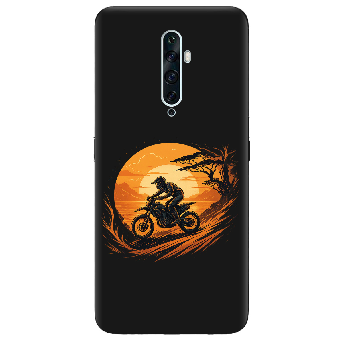 Чехол для Oppo Reno 2 черный матовый soft touch БайкПуть - фото 1 Чехол для Oppo Reno 2 черный матовый soft touch БайкПуть - фото 1 - Чехлы для телефонов