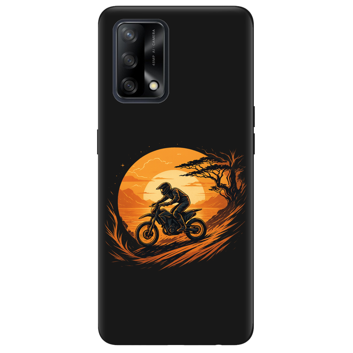 Чехол для Oppo A74 4G черный матовый soft touch БайкПуть - фото 1 Чехол для Oppo A74 4G черный матовый soft touch БайкПуть - фото 1 - Чехлы для телефонов