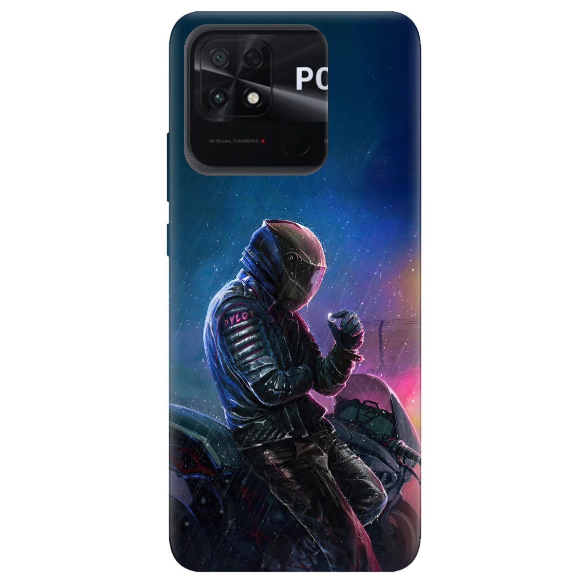 Чохол для Xiaomi Poco C40 Душа байкера - фото 1 - Чохли для телефонів