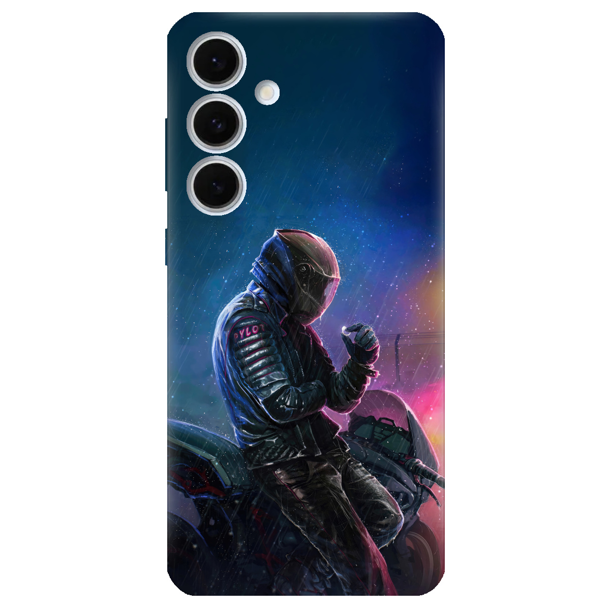 Чохол для Samsung Galaxy S24 FE Душа байкера - фото 1 Чохол для Samsung Galaxy S24 FE Душа байкера - фото 1 - Чохли для телефонів