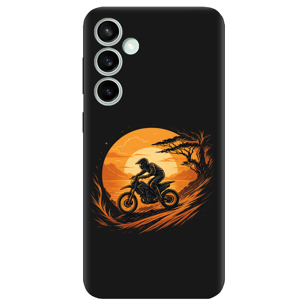 Чехол для Samsung Galaxy S23 FE черный матовый soft touch БайкПуть - фото 1 Чехол для Samsung Galaxy S23 FE черный матовый soft touch БайкПуть - фото 1 - Чехлы для телефонов