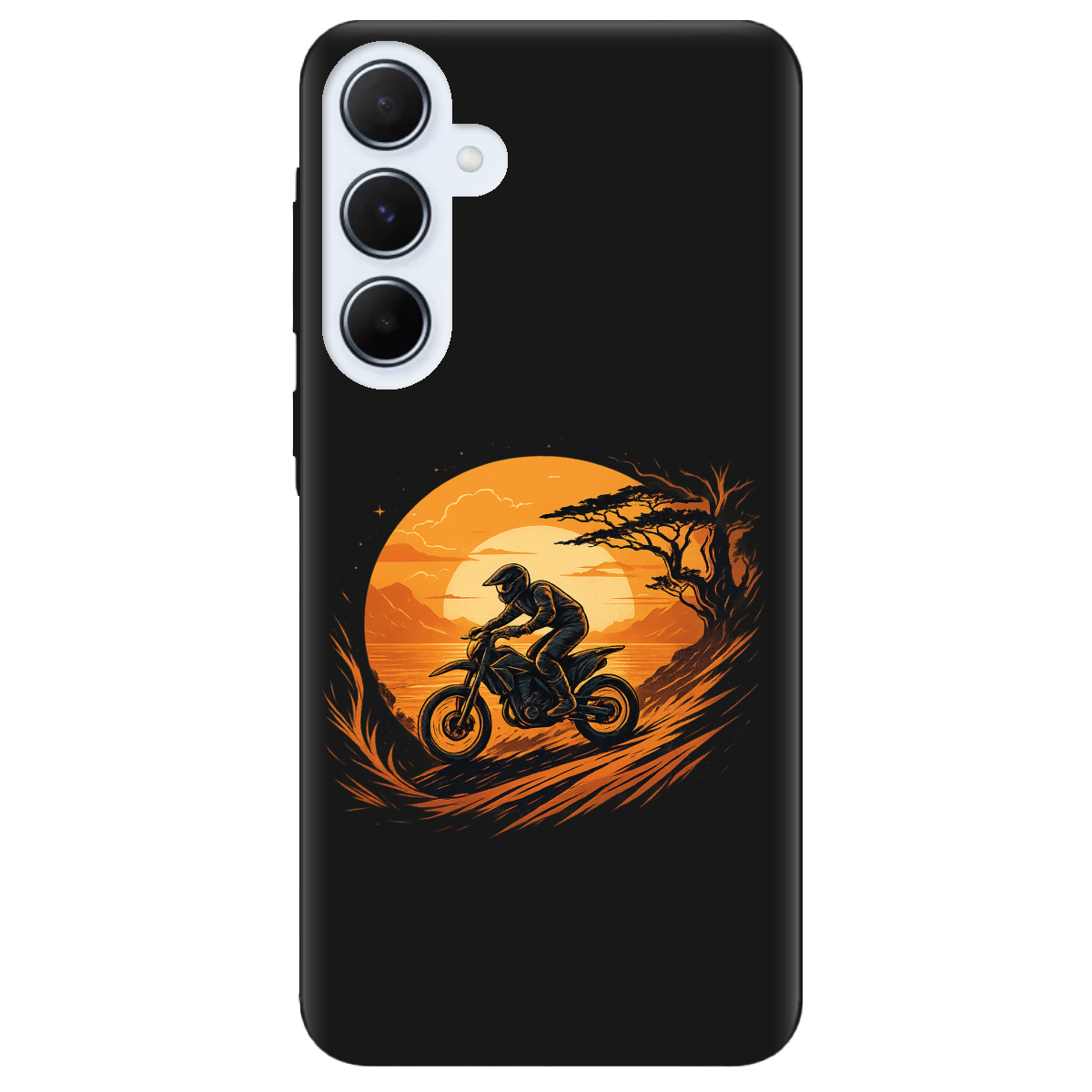 Чехол для Samsung Galaxy A55 черный матовый soft touch БайкПуть - фото 1 Чехол для Samsung Galaxy A55 черный матовый soft touch БайкПуть - фото 1 - Чехлы для телефонов
