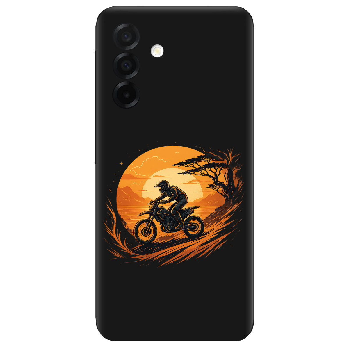 Чехол для Samsung Galaxy A26 5G черный матовый soft touch БайкПуть - фото 1 - Чехлы для телефонов