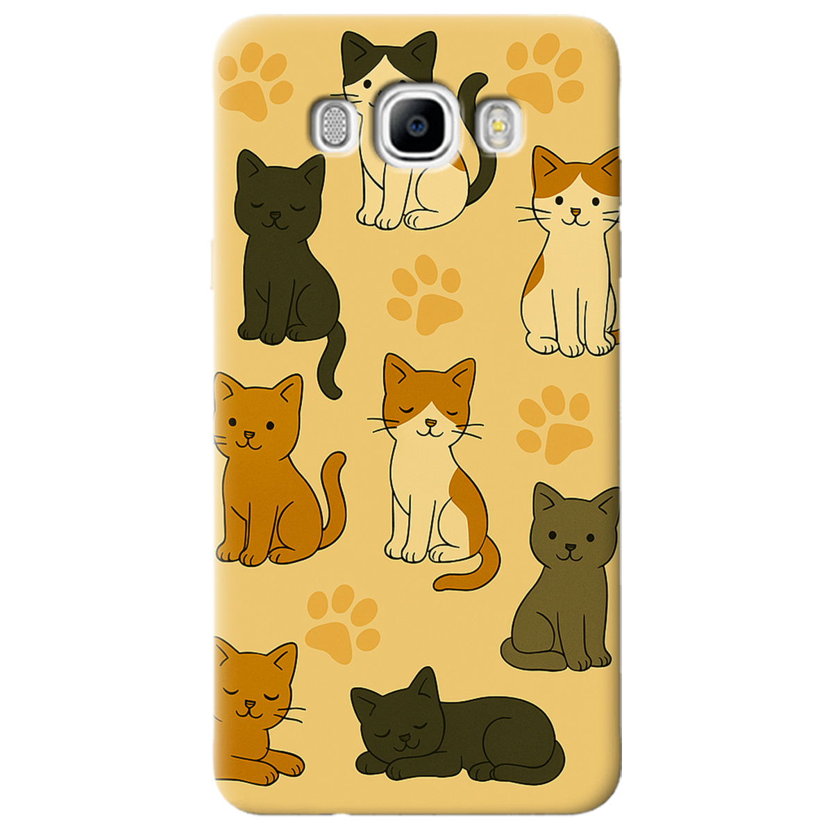 Чехол для Samsung Galaxy J7 2016 Милые котики - фото 1 - Чехлы для телефонов