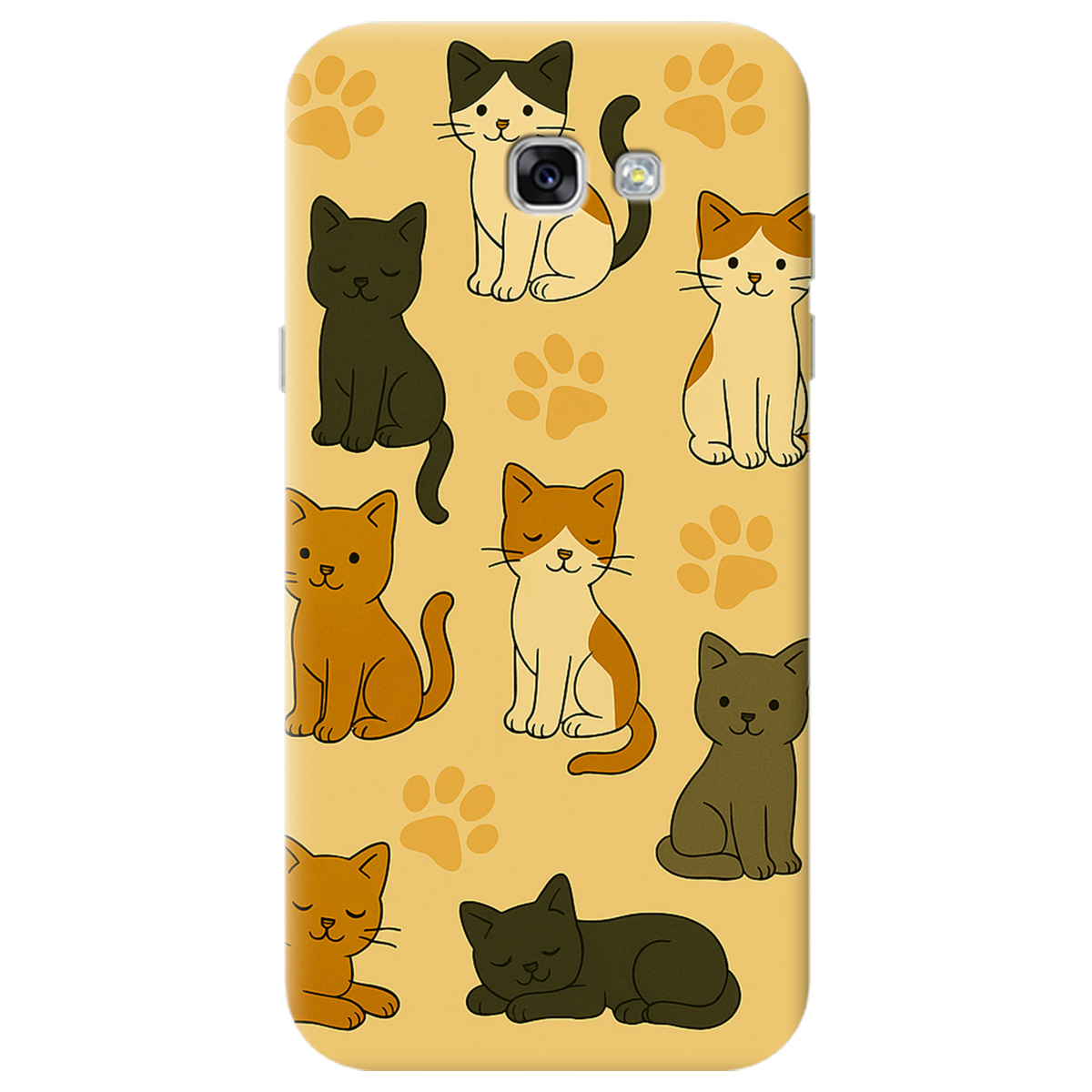 Чехол для Samsung Galaxy A7 2017 Милые котики - фото 1 - Чехлы для телефонов