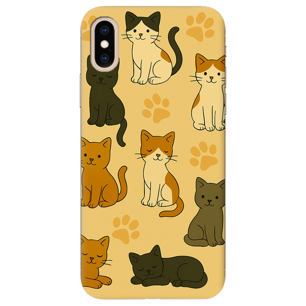 Чехол для Apple iPhone XS Милые котики - фото 1 - Чехлы для телефонов