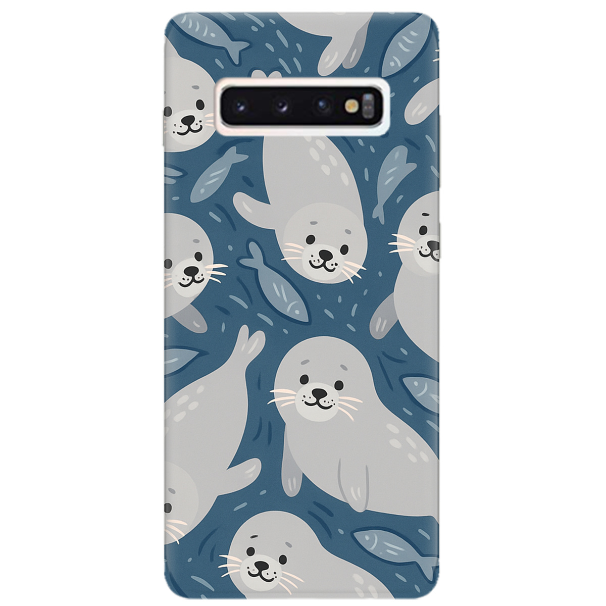 Чохол для Samsung Galaxy S10 Морські котики - фото 1 - Чохли для телефонів