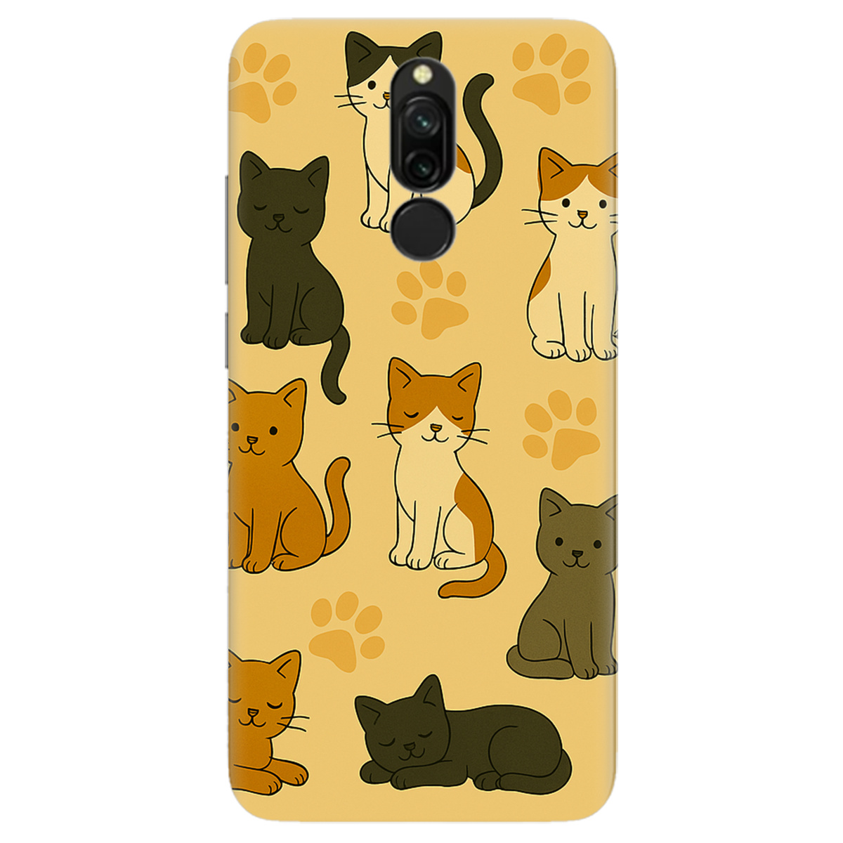 Чехол для Xiaomi Redmi 8 Милые котики - фото 1 - Чехлы для телефонов