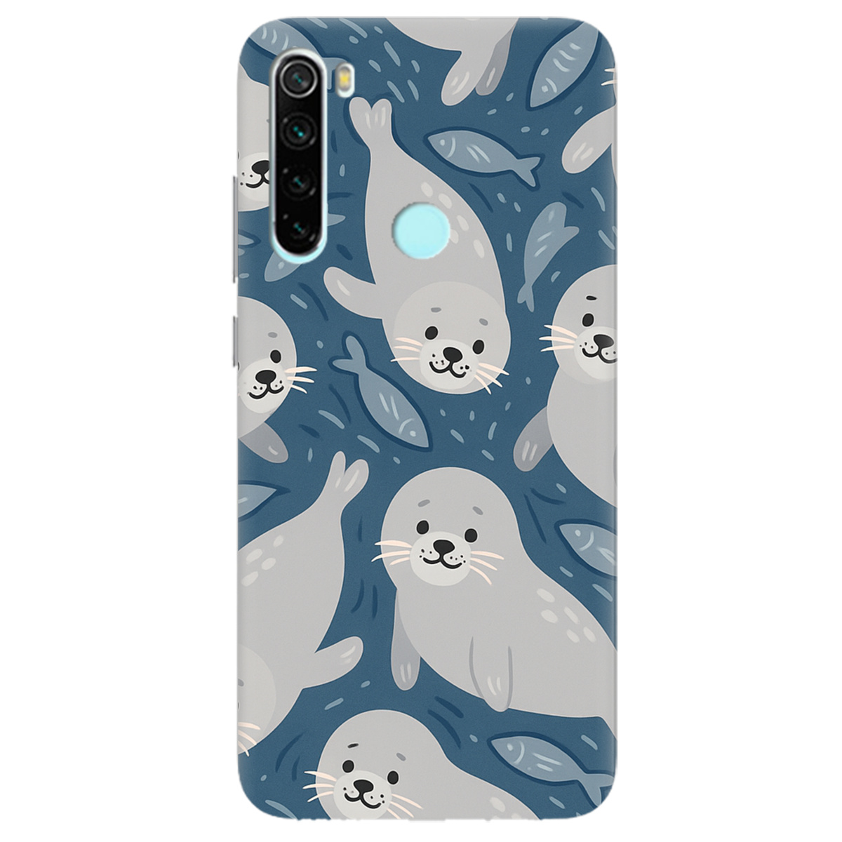 Чехол для Xiaomi Redmi Note 8T Морские котики - фото 1 Чехол для Xiaomi Redmi Note 8T Морские котики - фото 1 - Чехлы для телефонов