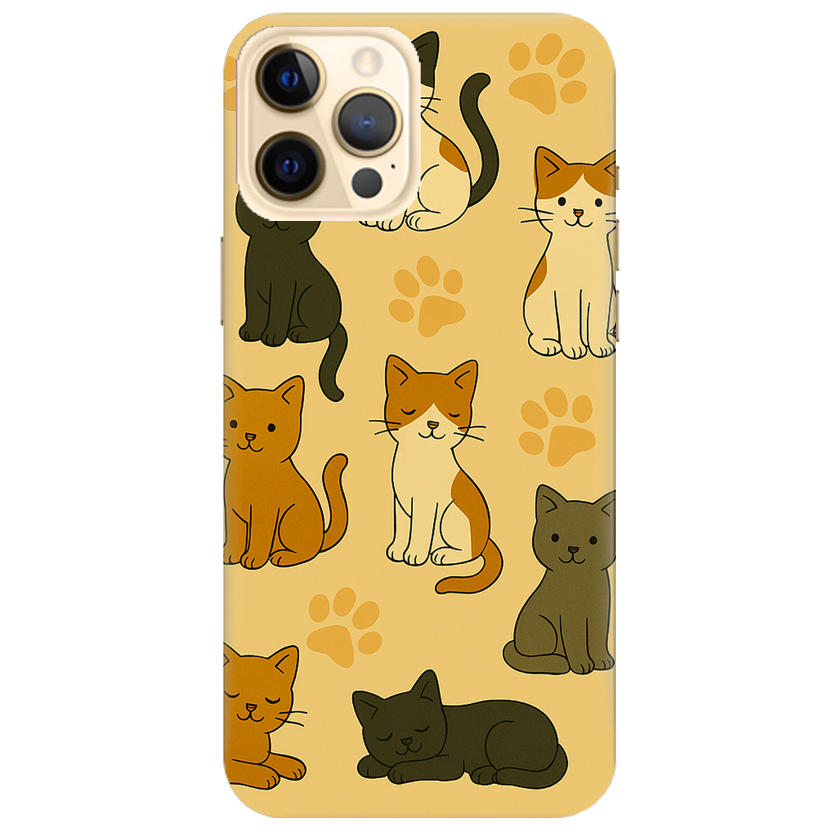 Чехол для Apple iPhone 12 Pro Милые котики - фото 1 - Чехлы для телефонов