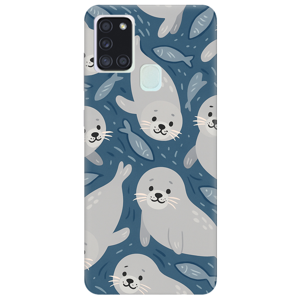 Чохол для Samsung Galaxy A21s Морські котики - фото 1 - Чохли для телефонів