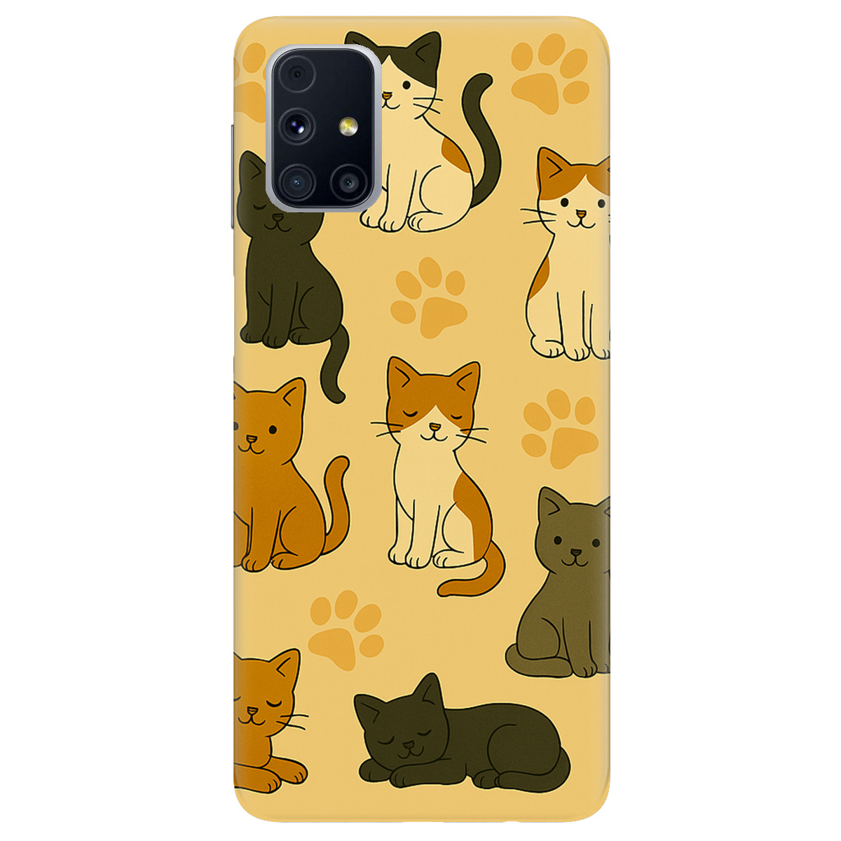 Чохол для Samsung Galaxy M31s Милі котики - фото 1 Чохол для Samsung Galaxy M31s Милі котики - фото 1 - Чохли для телефонів