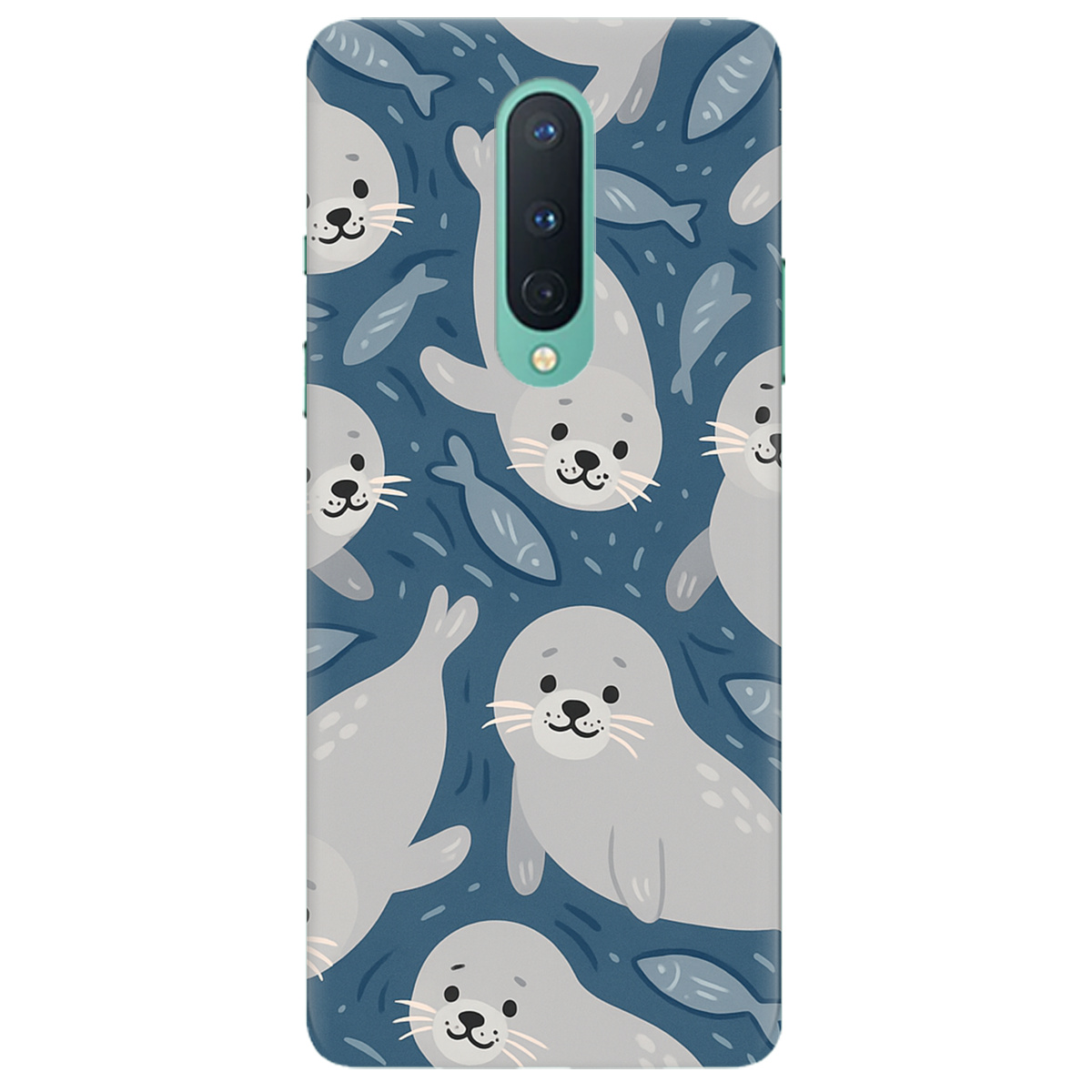Чехол для OnePlus 8 Морские котики - фото 1 Чехол для OnePlus 8 Морские котики - фото 1 - Чехлы для телефонов