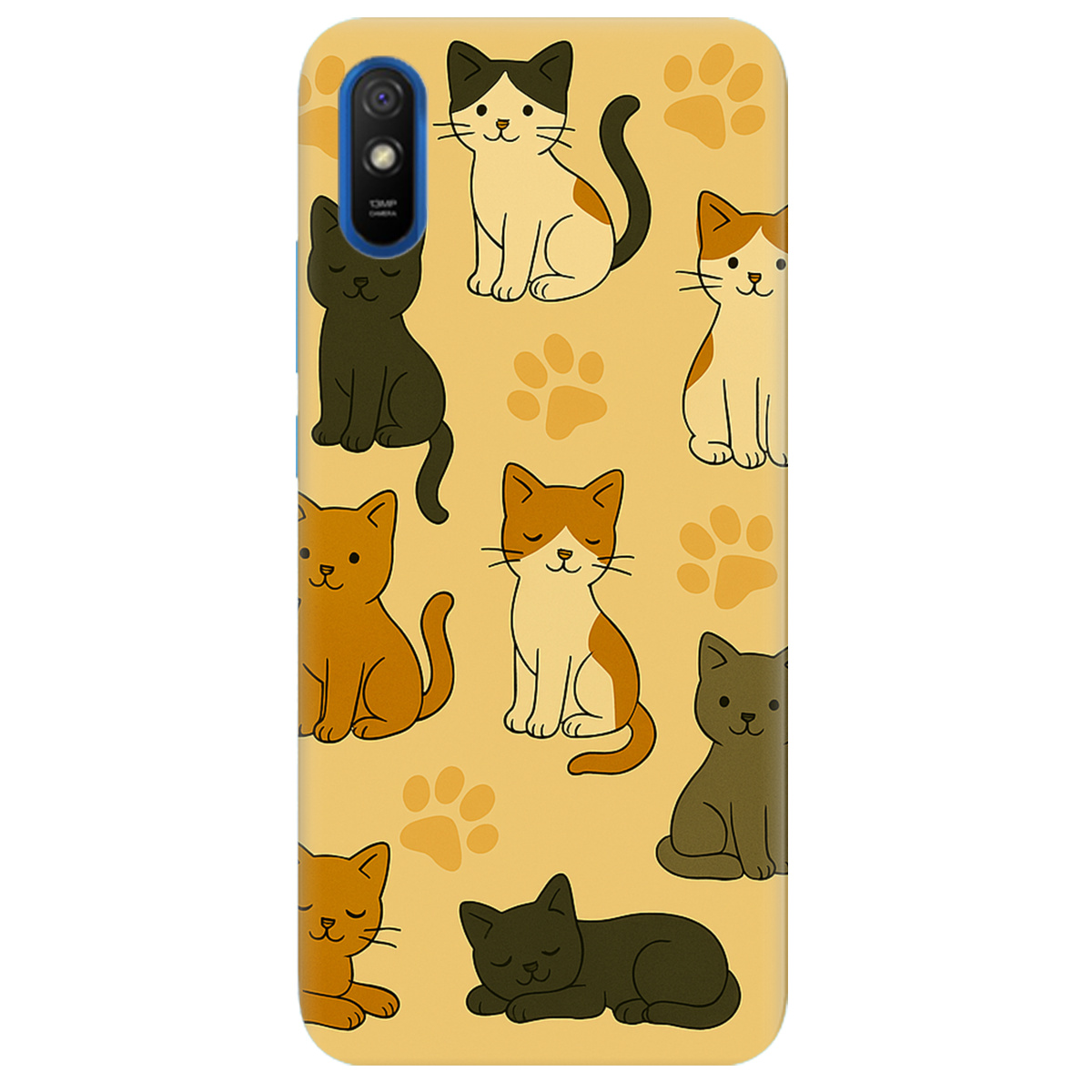 Чохол для Xiaomi Redmi 9A Милі котики - фото 1 - Чохли для телефонів