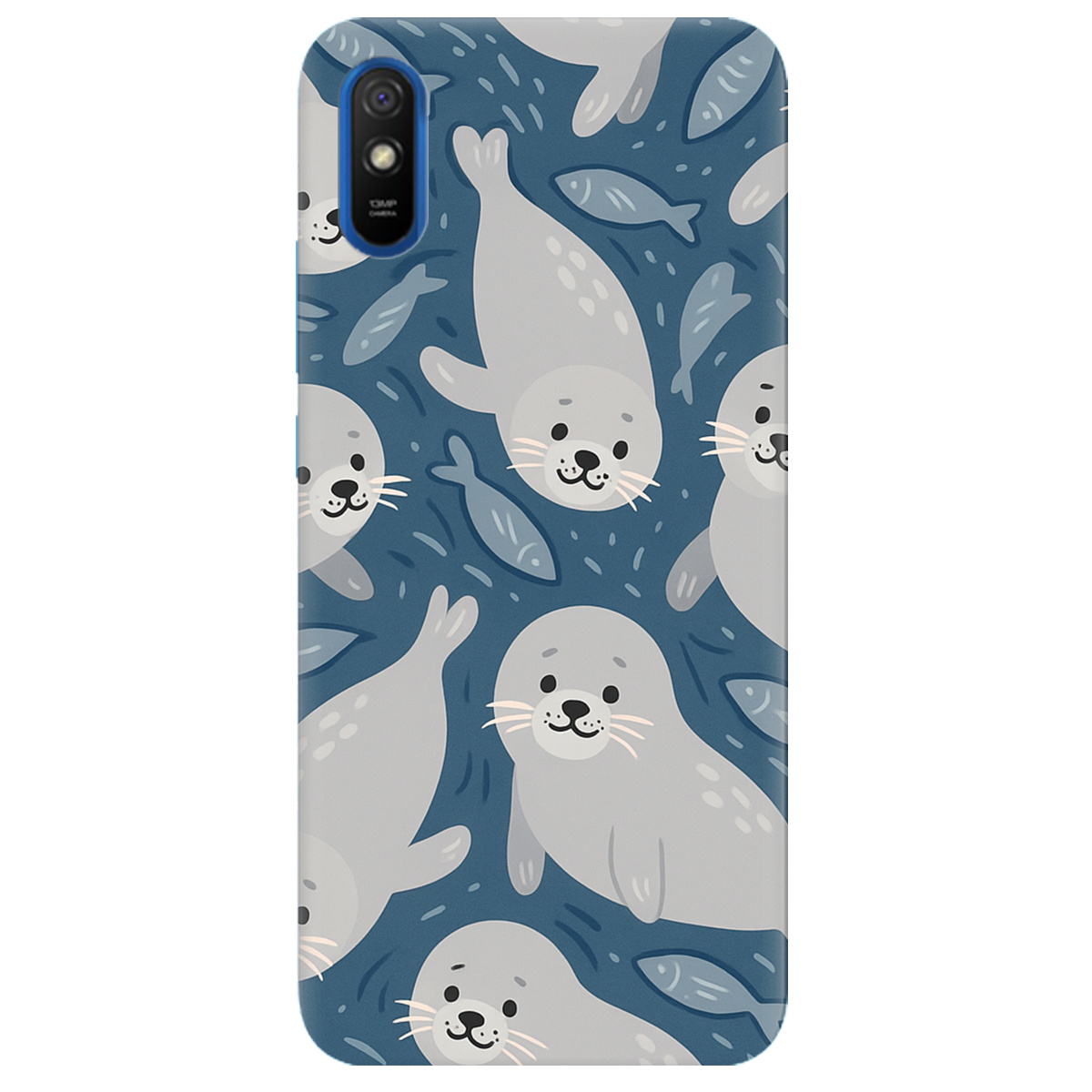 Чехол для Xiaomi Redmi 9A Морские котики - фото 1 - Чехлы для телефонов