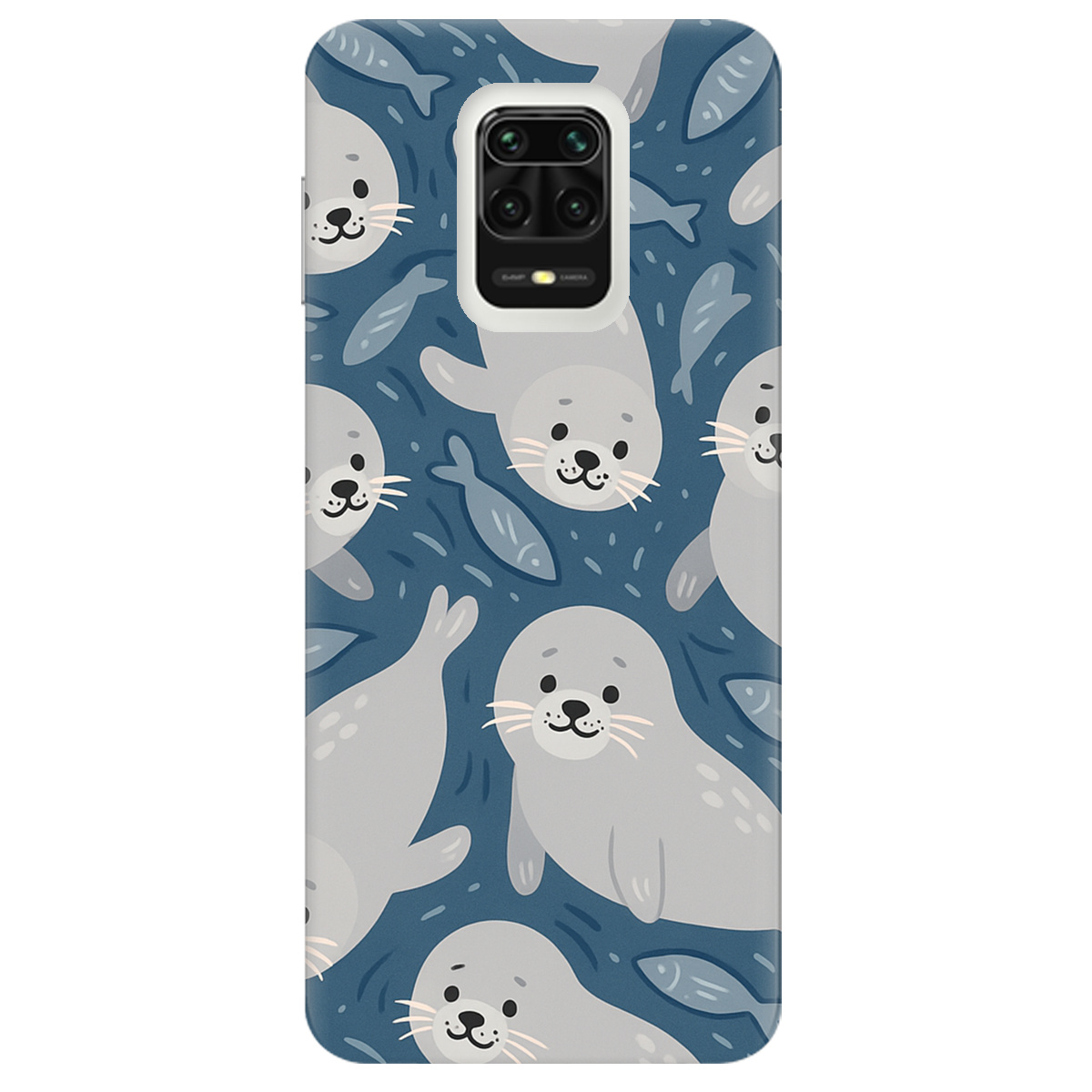 Чехол для Xiaomi Redmi Note 9s Морские котики - фото 1 - Чехлы для телефонов