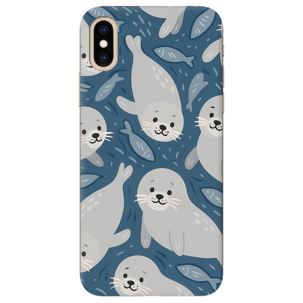 Чохол для Apple iPhone XS Max Морські котики - фото 1 - Чохли для телефонів
