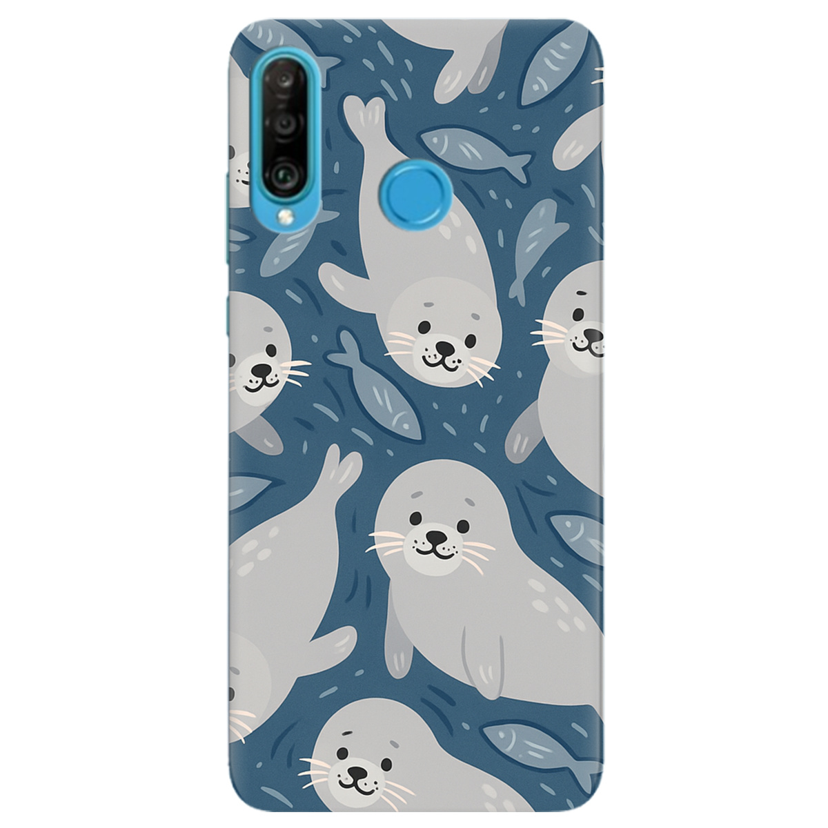 Чехол для Huawei P30 Lite Морские котики - фото 1 Чехол для Huawei P30 Lite Морские котики - фото 1 - Чехлы для телефонов