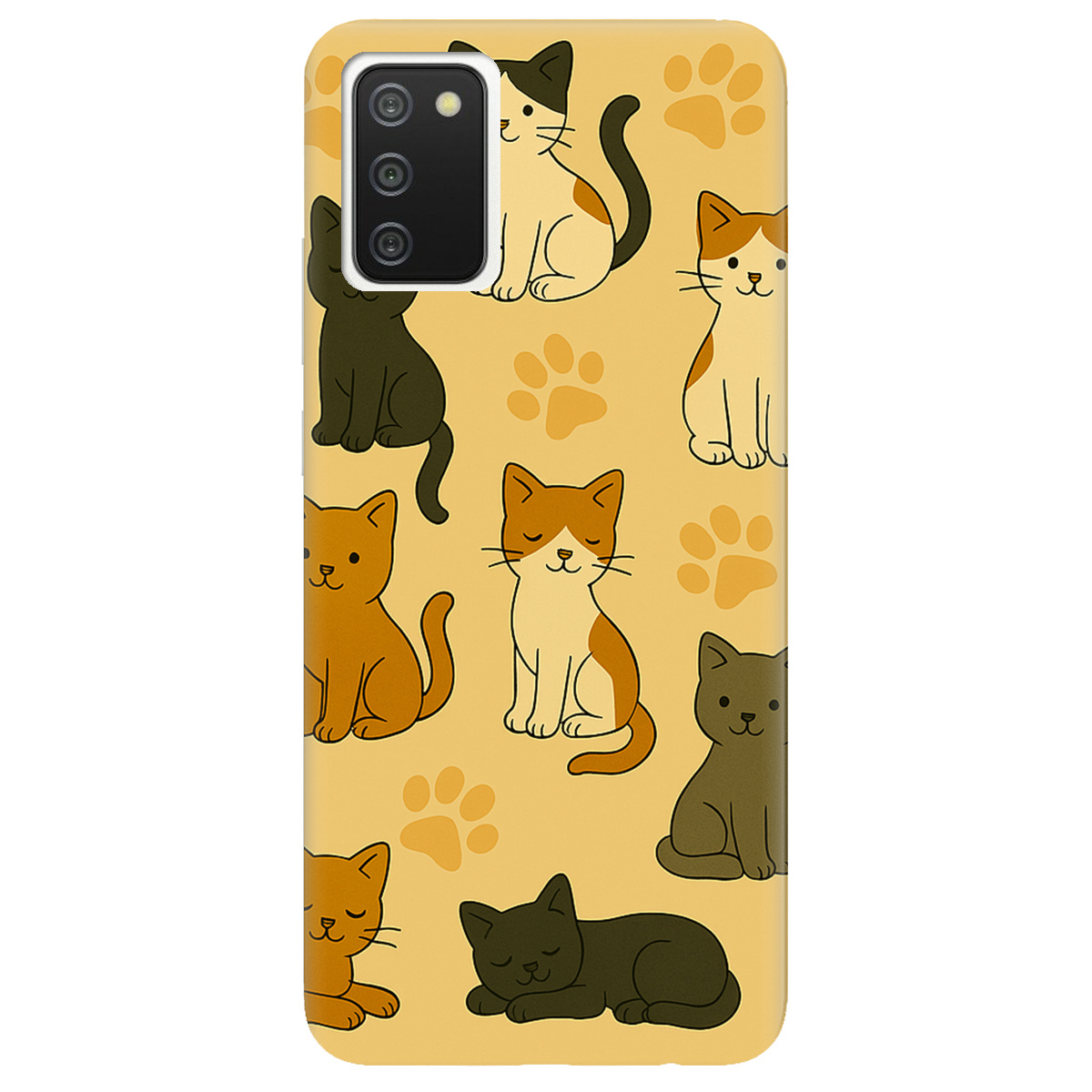 Чохол для Samsung Galaxy A02s Милі котики - фото 1 - Чохли для телефонів