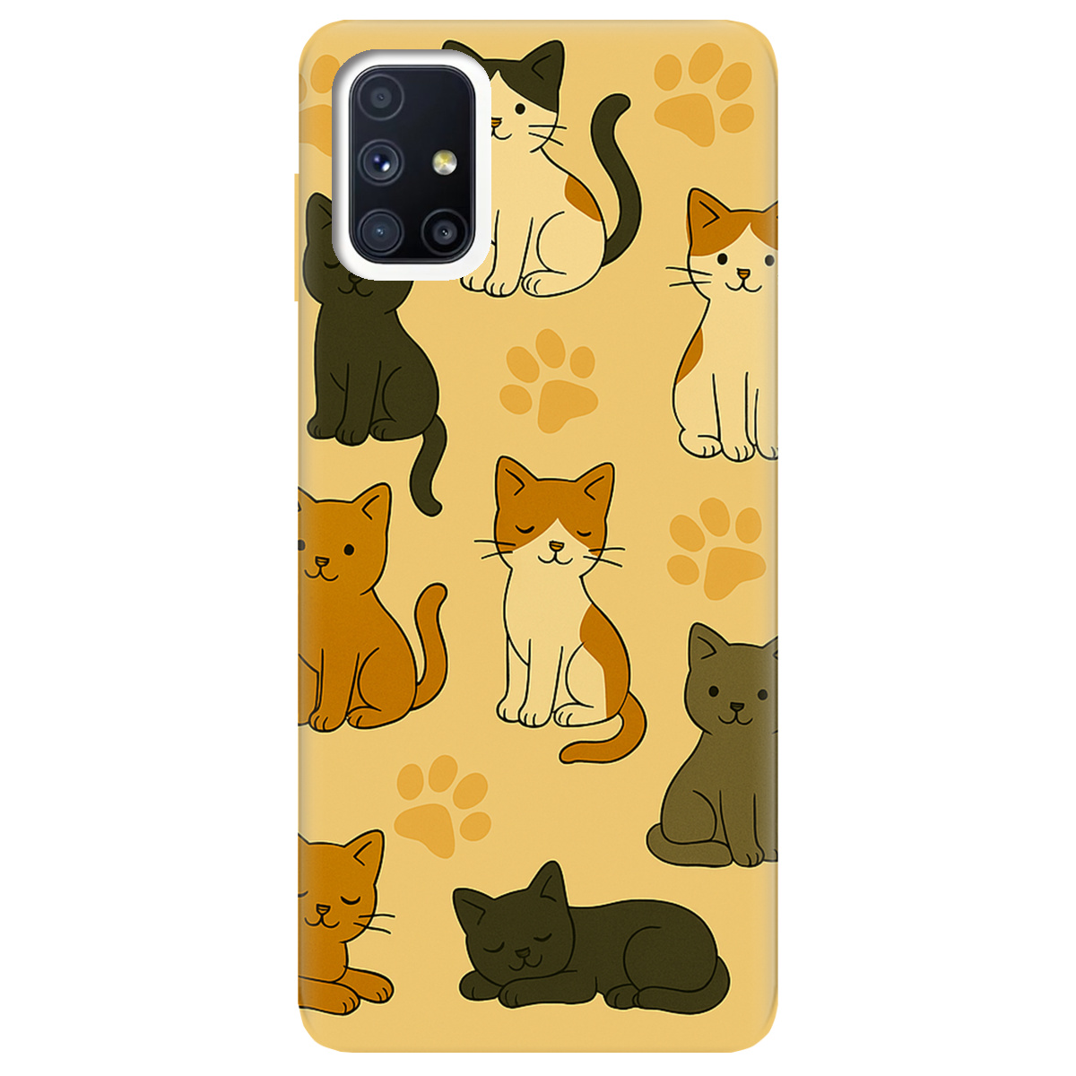 Чехол для Samsung Galaxy M51 Милые котики - фото 1 - Чехлы для телефонов