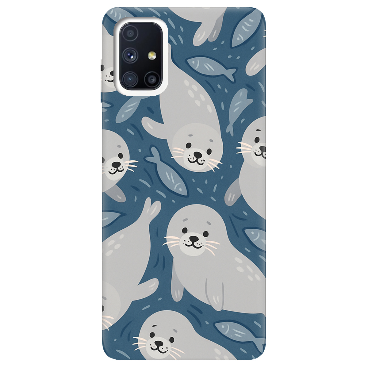 Чехол для Samsung Galaxy M51 Морские котики - фото 1 - Чехлы для телефонов