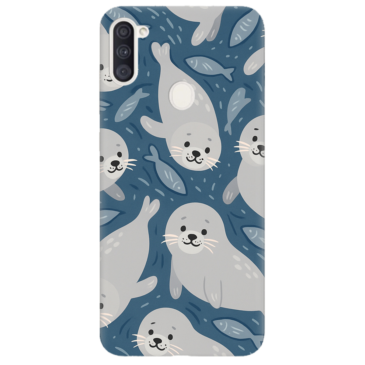 Чехол для Samsung Galaxy M11 Морские котики - фото 1 - Чехлы для телефонов