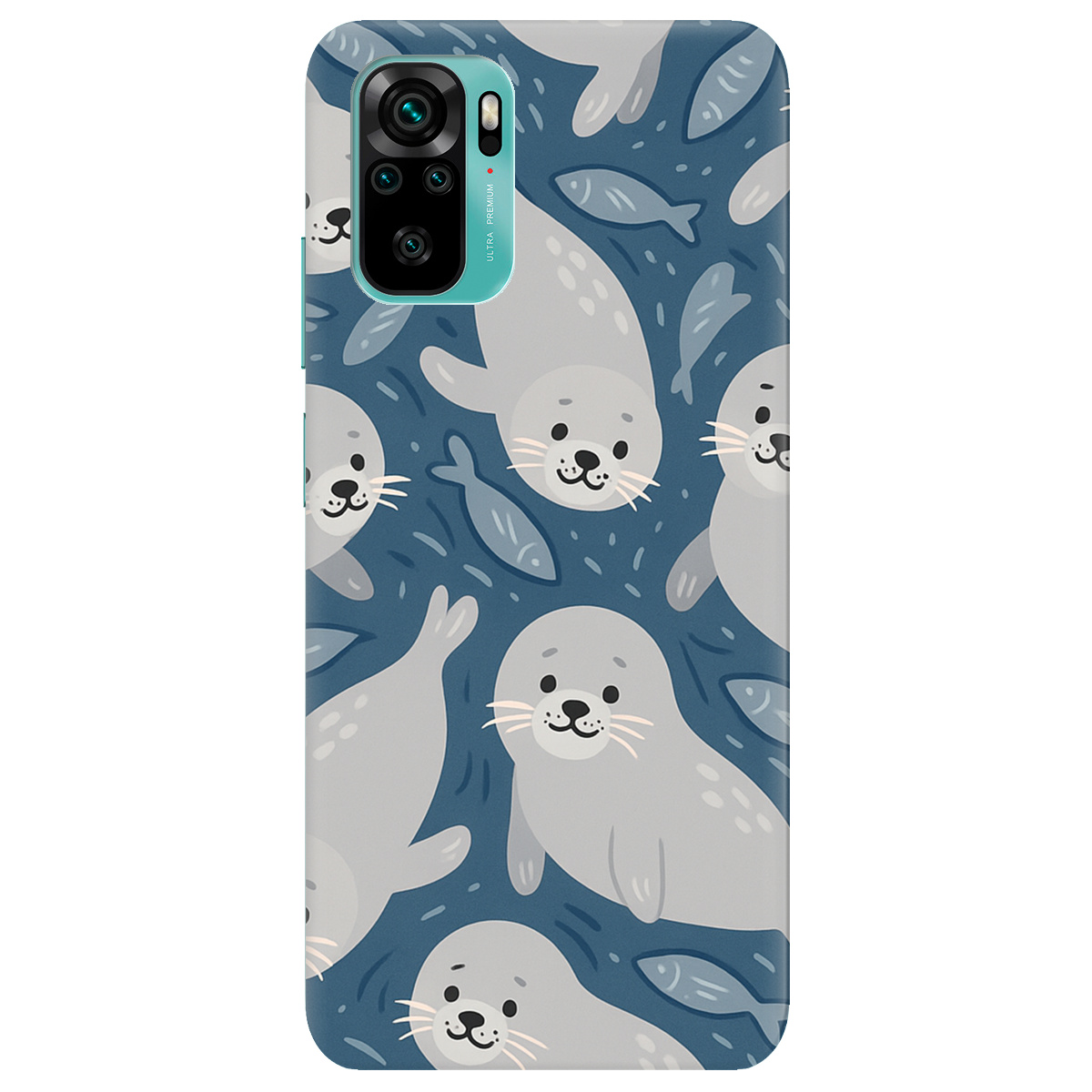 Чехол для Xiaomi Redmi Note 10s Морские котики - фото 1 - Чехлы для телефонов