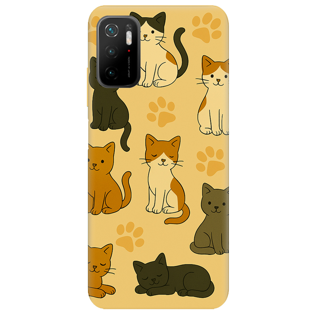 Чохол для Xiaomi Poco M3 Pro Милі котики - фото 1 - Чохли для телефонів