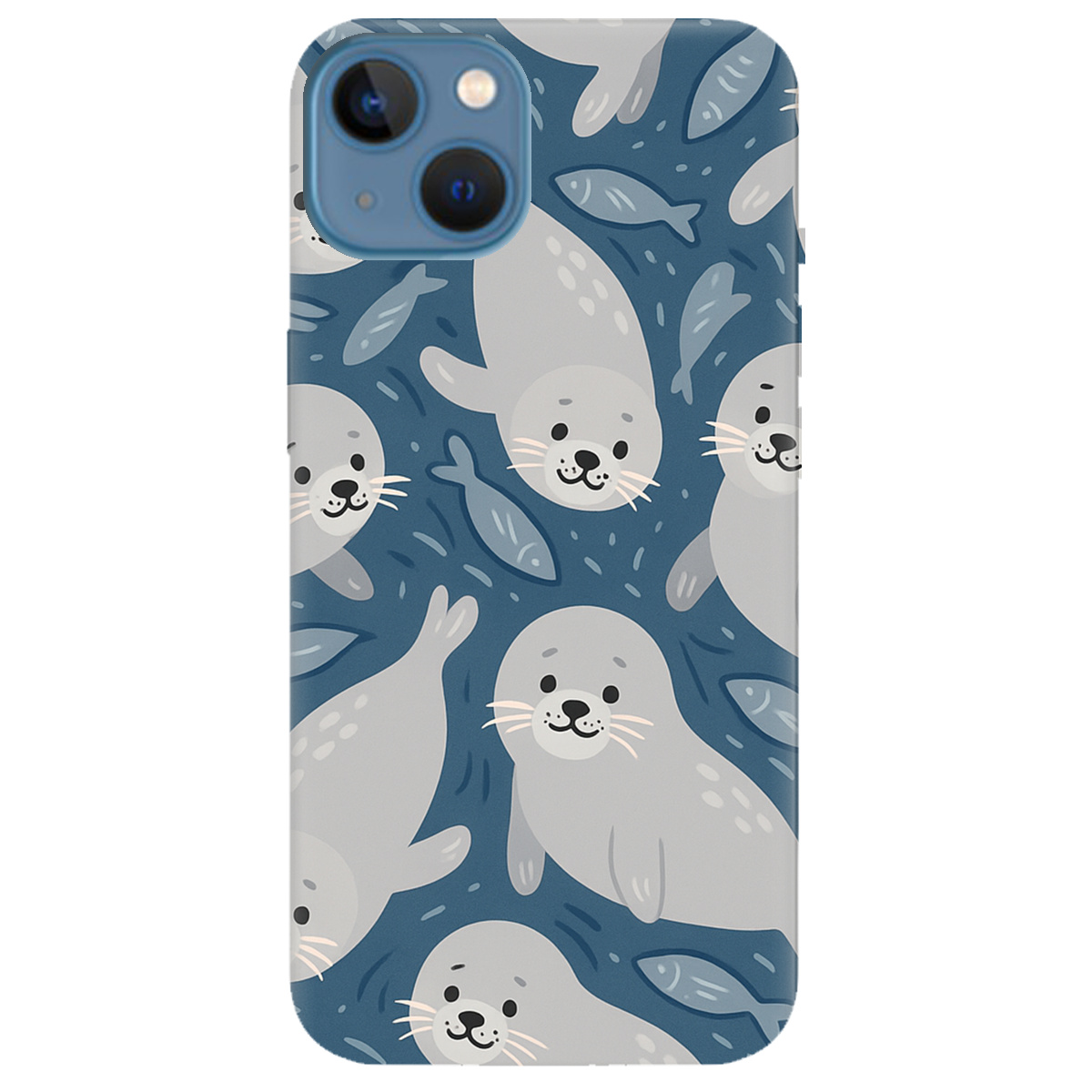 Чехол для Apple iPhone 13 Морские котики - фото 1 - Чехлы для телефонов