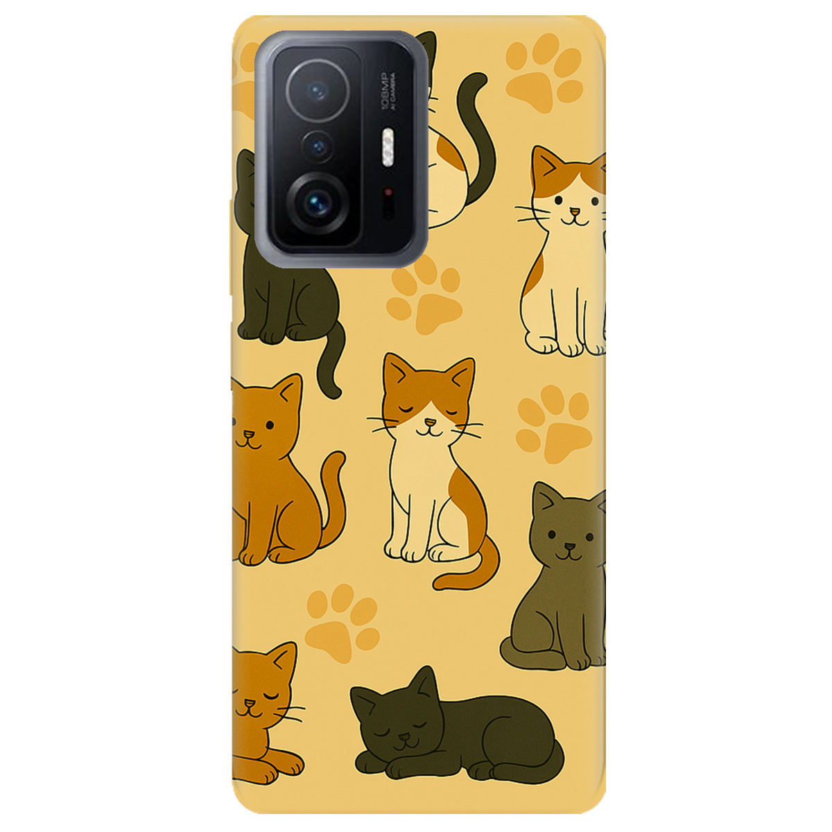 Чехол для Xiaomi 11T Милые котики - фото 1 - Чехлы для телефонов