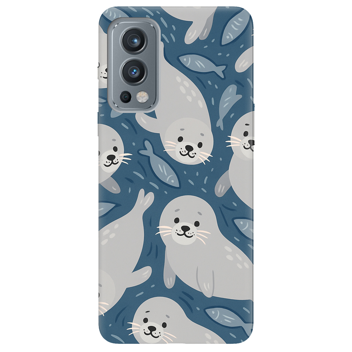 Чехол для OnePlus Nord 2 5G Морские котики - фото 1 Чехол для OnePlus Nord 2 5G Морские котики - фото 1 - Чехлы для телефонов